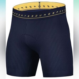 NEW Souke Men's 4D Padded Quick Dry Cycling Shorts biking size 2X Long Large